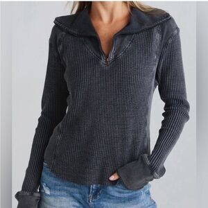 Free People Ashton Zip Thermal
